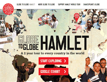 Tablet Screenshot of globetoglobe.shakespearesglobe.com